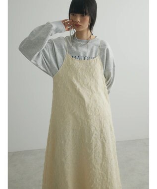 Green Parks armonia．フェザージャガードキャミワンピース Ivory