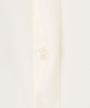 ICB L 【接触冷感・UVケア・洗える】 レーヨンコンパクトローン ボウタイシャツ オフホワイト系