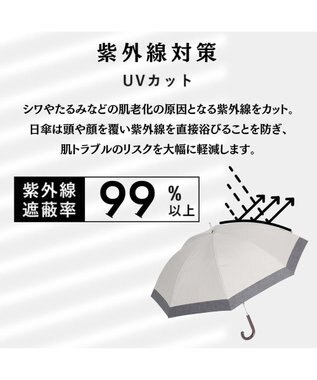 MOONBAT 晴雨兼用日傘 長傘 すずらん／遮光 遮熱 UV ブラック