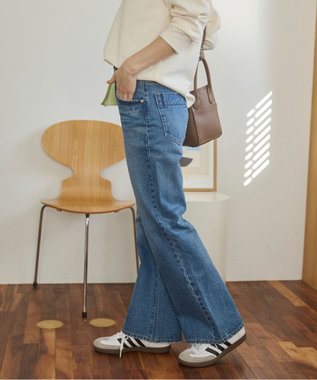 WEGO 【ANGIE VINTAGE/SMLサイズ展開】ブーツカットデニムパンツ ブルー