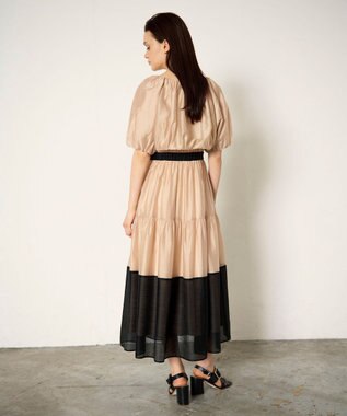 GRACE CONTINENTAL ボレロセットティアードワンピース ベージュ