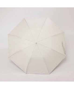 UNBILLION カシュネ cachenez / PUリムボーダートップレス2段折りたたみ傘 ホワイト