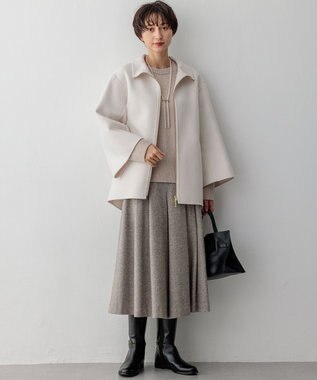 23区 クリップ パール ラリエット ネックレス ホワイト系