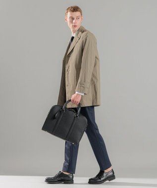 JOSEPH HOMME シンセティックシュリンクレザー  ブリーフバッグ ブラック系