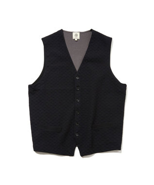 重ねて映える洗練レイヤード【ストレッチ / イージーケア】【FLEX YARN】ハイゲージ ニットベスト