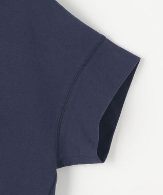 23区 【SLOW/WEB限定】ラスティックテリー Vネック カットソー ダルブルー系