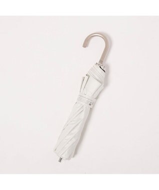 UNBILLION カシュネ cachenez / PUリムボーダートップレス2段折りたたみ傘 ホワイト