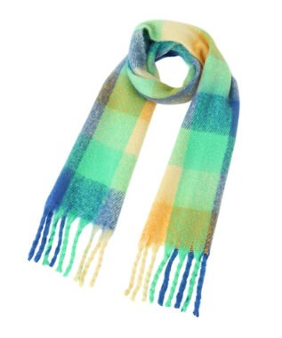 Green Parks ボリュームチェックマフラー Green