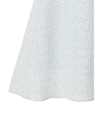 earth music&ecology フラワープリントフレアスカート Sax