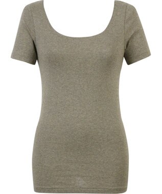 Wing あったかインナー オーガニックコットン混 やわらかくやさしい肌ざわり 【綿の贅沢オーガニック】 綿混 保温性 3分袖 半袖 秋 冬 EL4331 ウイング／ワコール サンドベージュ