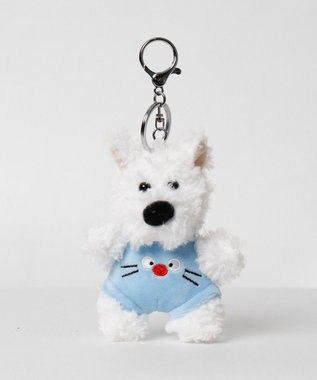 WEGO わんこぬいぐるみキーホルダー ブルー