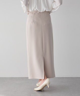 YECCA VECCA ダンボールニットナロースカート Beige