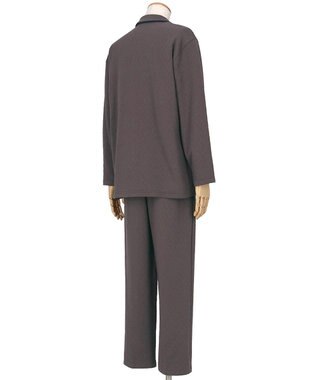 ワコール／睡眠科学 【ふわごころ（R）メンズパジャマ】 長袖・長ズボン しっとりなめらか ふわふわ触感 YGW421 睡眠科学／ワコール ブラウン