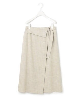 ICB L 【洗える】Vi/Peブッチャー ラップデザインスカート トープ系