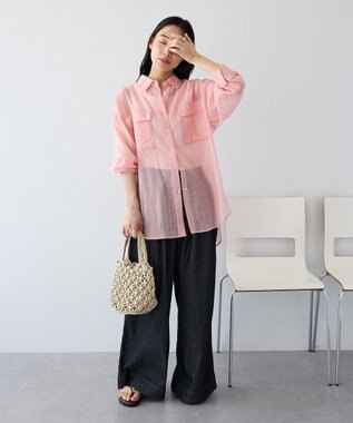 CRAFT STANDARD BOUTIQUE シアーハオリシャツ Pink