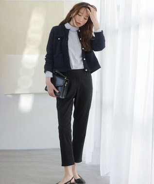 ANY L 【ストレッチ】大人の7daysデイリーパンツ ブラック