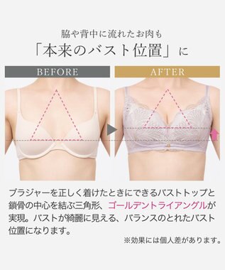 BRADELIS New York 【BRADELIS New York】ノンワイヤーブラ26S1 ブラデリス 補正下着 補整 ブラジャー ライラック