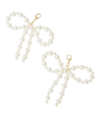 Maison de FLEUR パールリボンチャームセット Off White