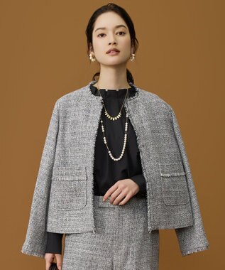 ライトミックスツイード ジャケット / 自由区 | ファッション通販