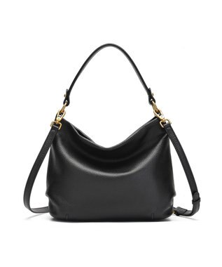 style code [Lyrss/リルス] ナチュラルレザー 2WAY ショルダーバッグ ブラック