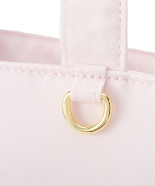 Maison de FLEUR サテンフロントフリルスクエアトートバッグ Light Pink