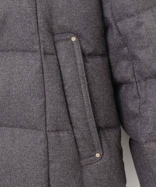 ANY SIS 【撥水・洗える】リッチファーフードロング ダウン グレー