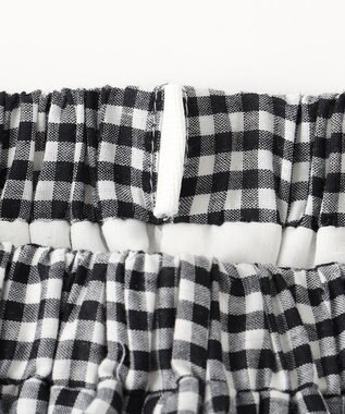 ANY KIDS シャンブレーライクスカート ブラック×ギンガム