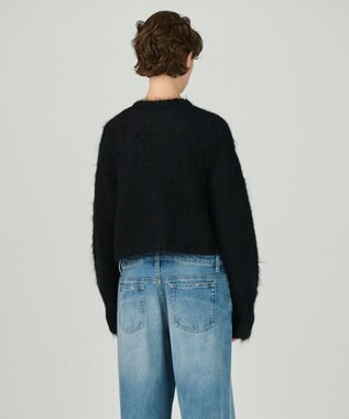 GRACE CONTINENTAL アルパカニットカーディガン ブラック