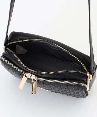 LA BAGAGERIE ランダムプリーツショルダーバッグ ブラック