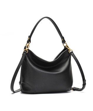 style code [Lyrss/リルス] ナチュラルレザー 2WAY ショルダーバッグ ブラック