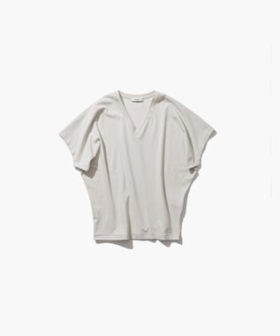 ATON 80/ FRESCA SMOOTH | Vネックプルオーバー WARM WHITE