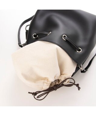 UNBILLION cachecache かがりチェーンドロストショルダーバッグ ブラック