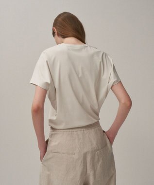 ATON 80/ FRESCA SMOOTH | Vネックプルオーバー WARM WHITE