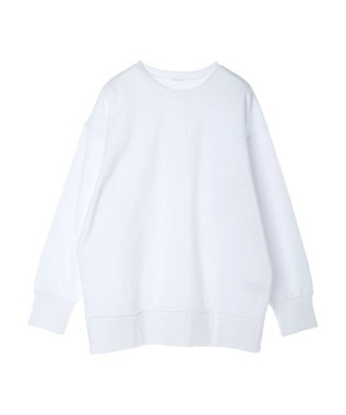 Green Parks ワイドシルエット裏毛プルオーバー White