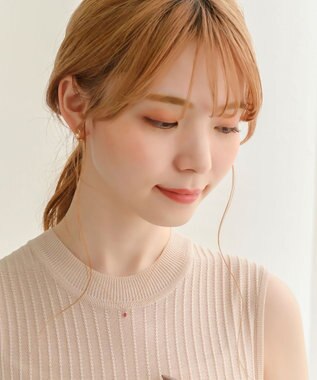 Phoebe 【K10】ジュエルラックネックレス　ルビー/7月誕生石/天然石/全長:40cm ゴールド