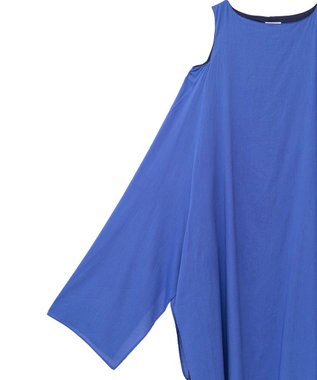 CRAFT STANDARD BOUTIQUE インド綿混フレアワンピース Blue