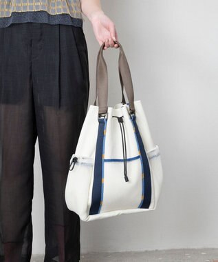 TRICOTE 【2WAY】ポケットメッシュトート / リュック 80IVORY