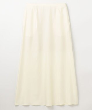 NAVE 【ReNAVE・セットアップ可/洗える/UVケア/接触冷感】フィブリルシャンブレー Aラインスカート アイボリー系