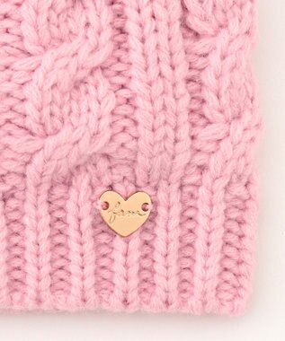 ANY KIDS ぽんぽんつきニット帽 ピンク