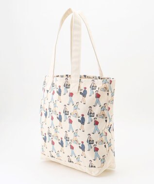 J.PRESS MEN 【AaronChang】【UNISEX】プリント トートバッグ ホワイト系5