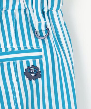 PW CIRCULUS 【高通気 / 軽撥水 / 軽量のDotAir 使用】【MEN】ストライプ柄ショーツ サックスブルー系2