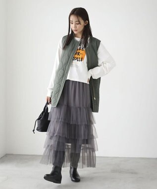 Green Parks キルティングＺＩＰベスト Khaki