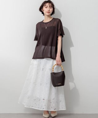 23区 【先行予約】バンブーハンドル 2WAY ミニマル バッグ ダークブラウン系