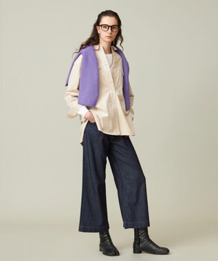 J.PRESS YORK STREET 【WOMEN】コーデュロイ ロングブラウス ベージュ系