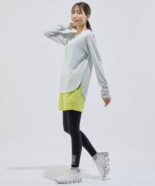 CW-X 【WOMEN】 CW-X ロングＴシャツ 梨地素材 薄手 シアー感 スポーツウェア 長袖 レディース DLY129 /ワコール