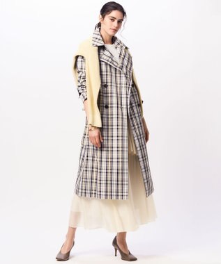 23区 【Oggi4月号掲載/洗える】シアーツイル ティアードスカート アイボリー系