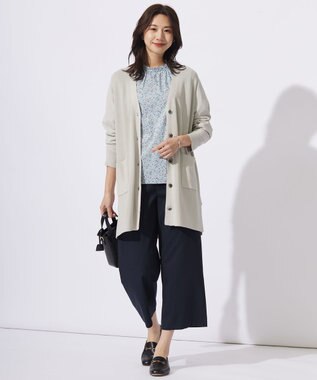 洗える】COTTON MODAL Vネック カーディガン / J.PRESS LADIES 