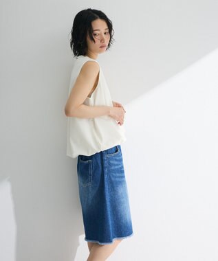 Green Parks ・Ｐｅｔｉｔ　Ｆｌｅｕｒ　バルーンノースリーブプルオ Off White