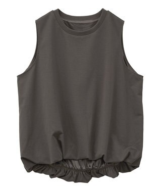 Green Parks ・Ｐｅｔｉｔ　Ｆｌｅｕｒ　バルーンノースリーブプルオ Charcoal Gray
