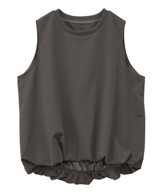 Green Parks ・Ｐｅｔｉｔ　Ｆｌｅｕｒ　バルーンノースリーブプルオ Charcoal Gray